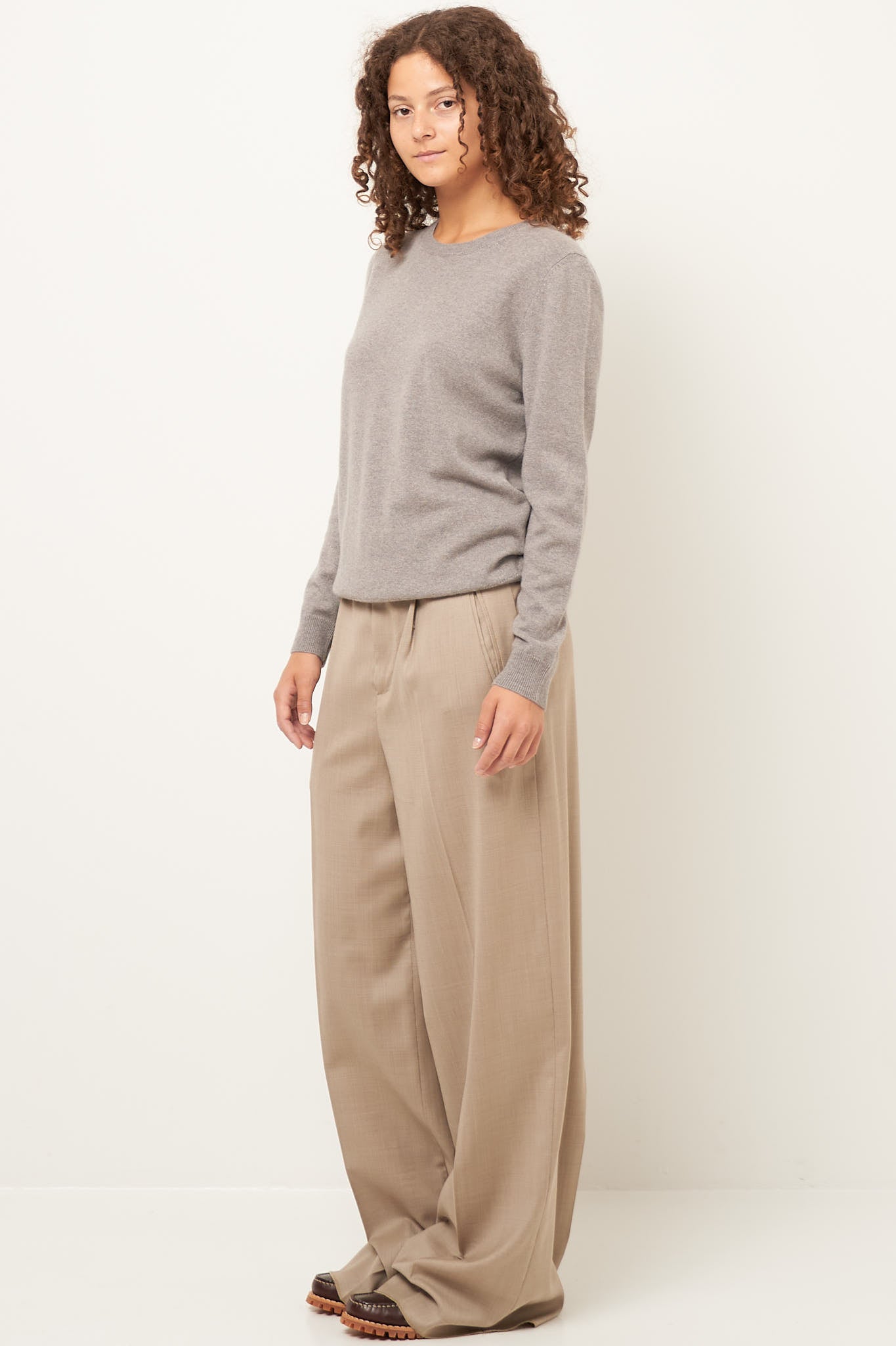 Vigga Cashmere Sweater Taupe