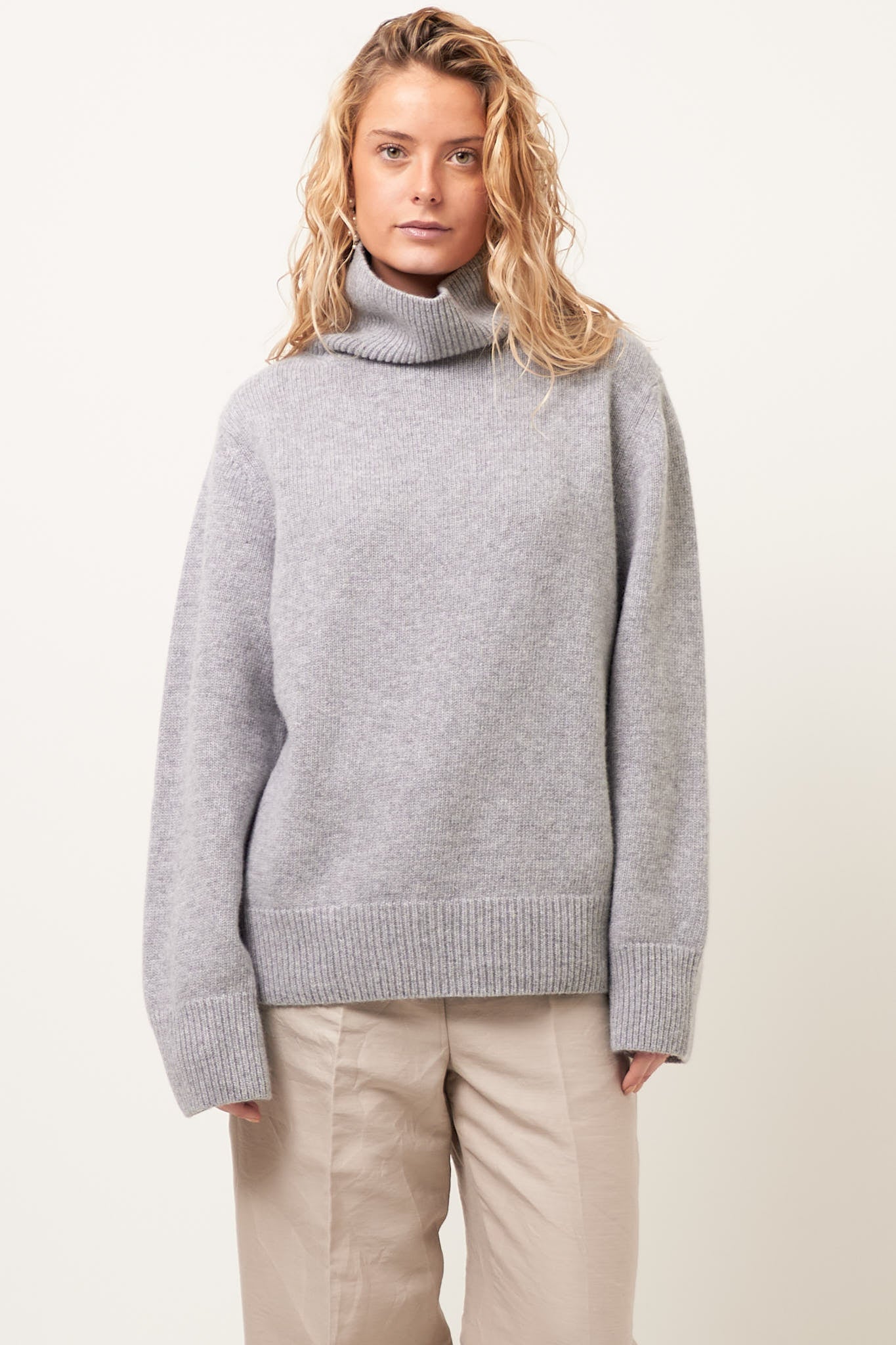 Certain Roll Neck Sweater City Grey