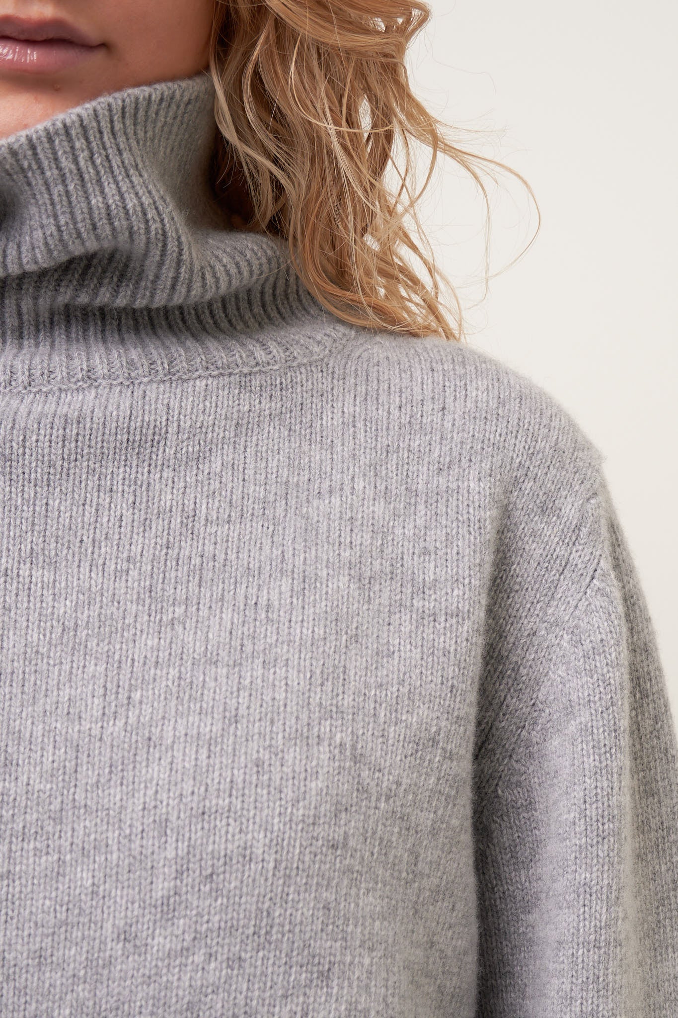 Certain Roll Neck Sweater City Grey