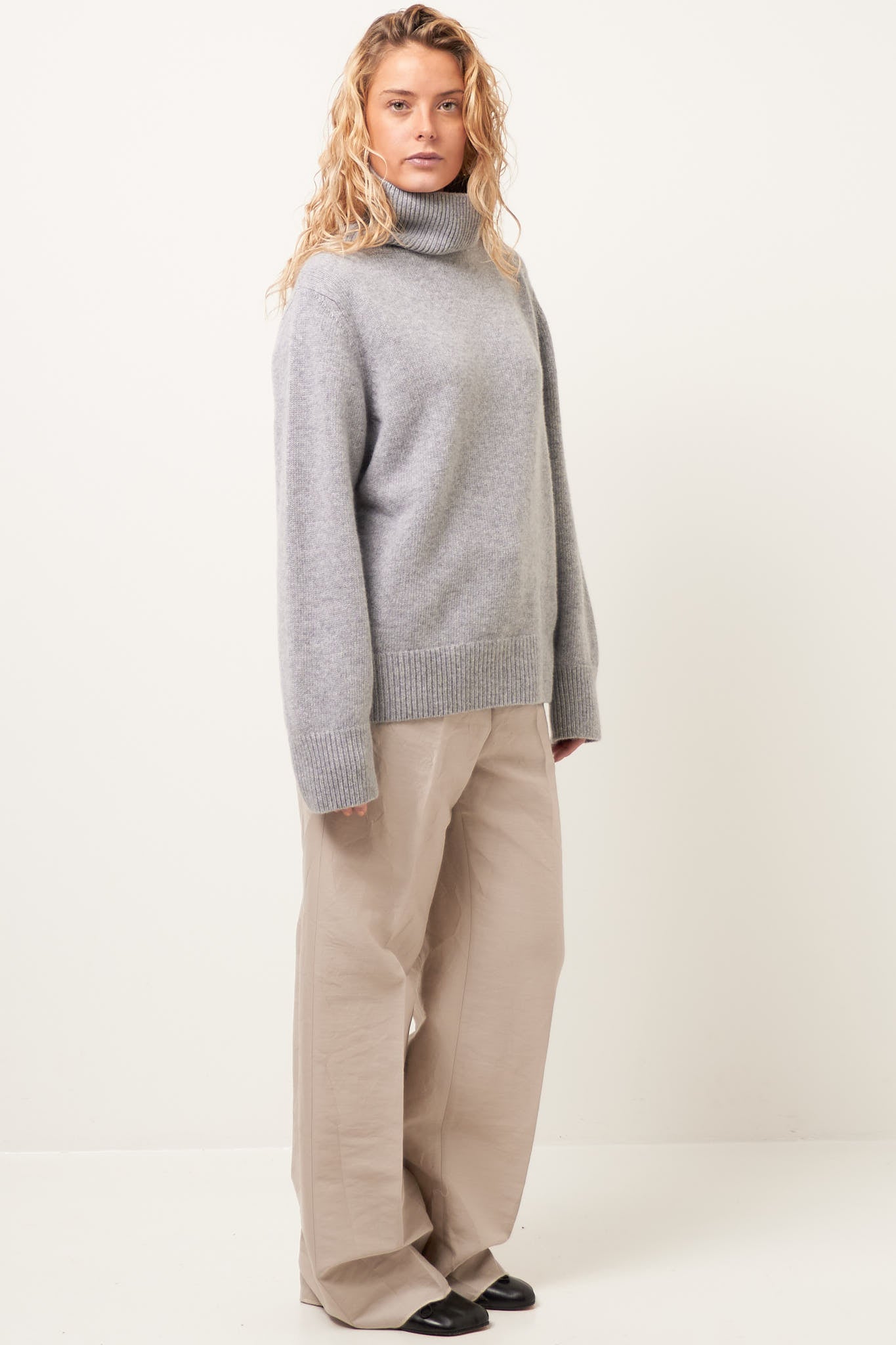 Certain Roll Neck Sweater City Grey