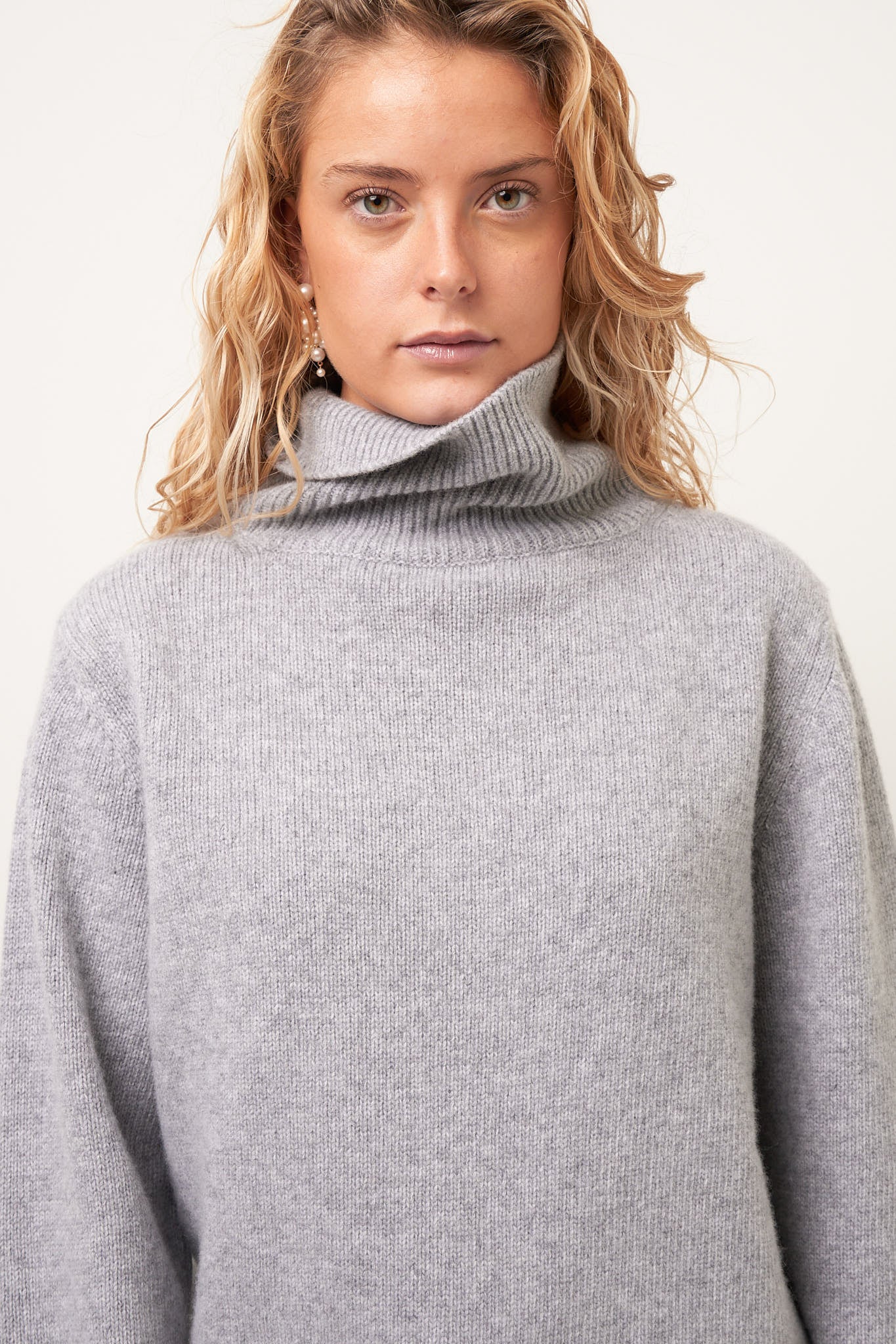 Certain Roll Neck Sweater City Grey