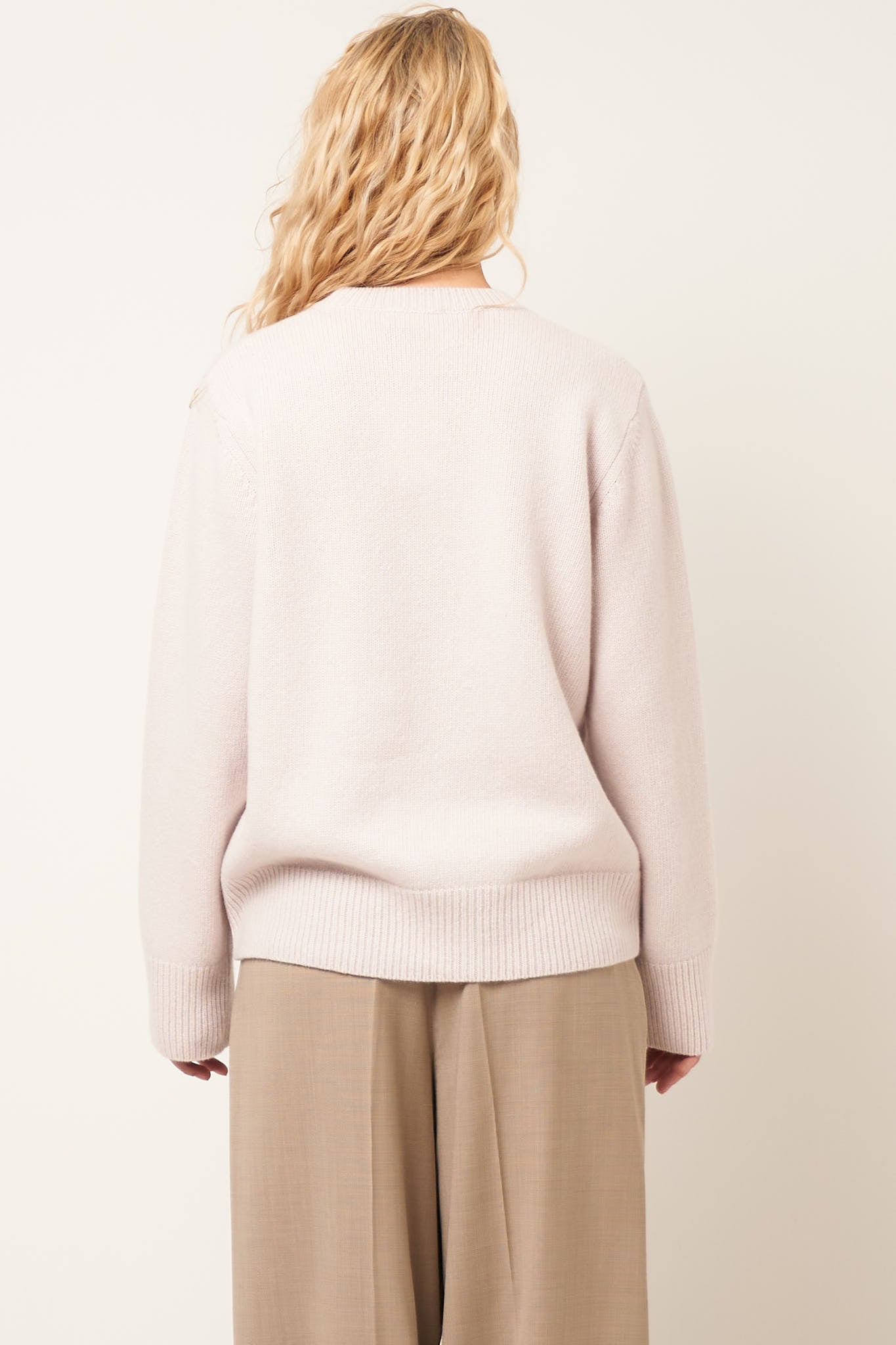 Visse Round Neck Sweater Chalk