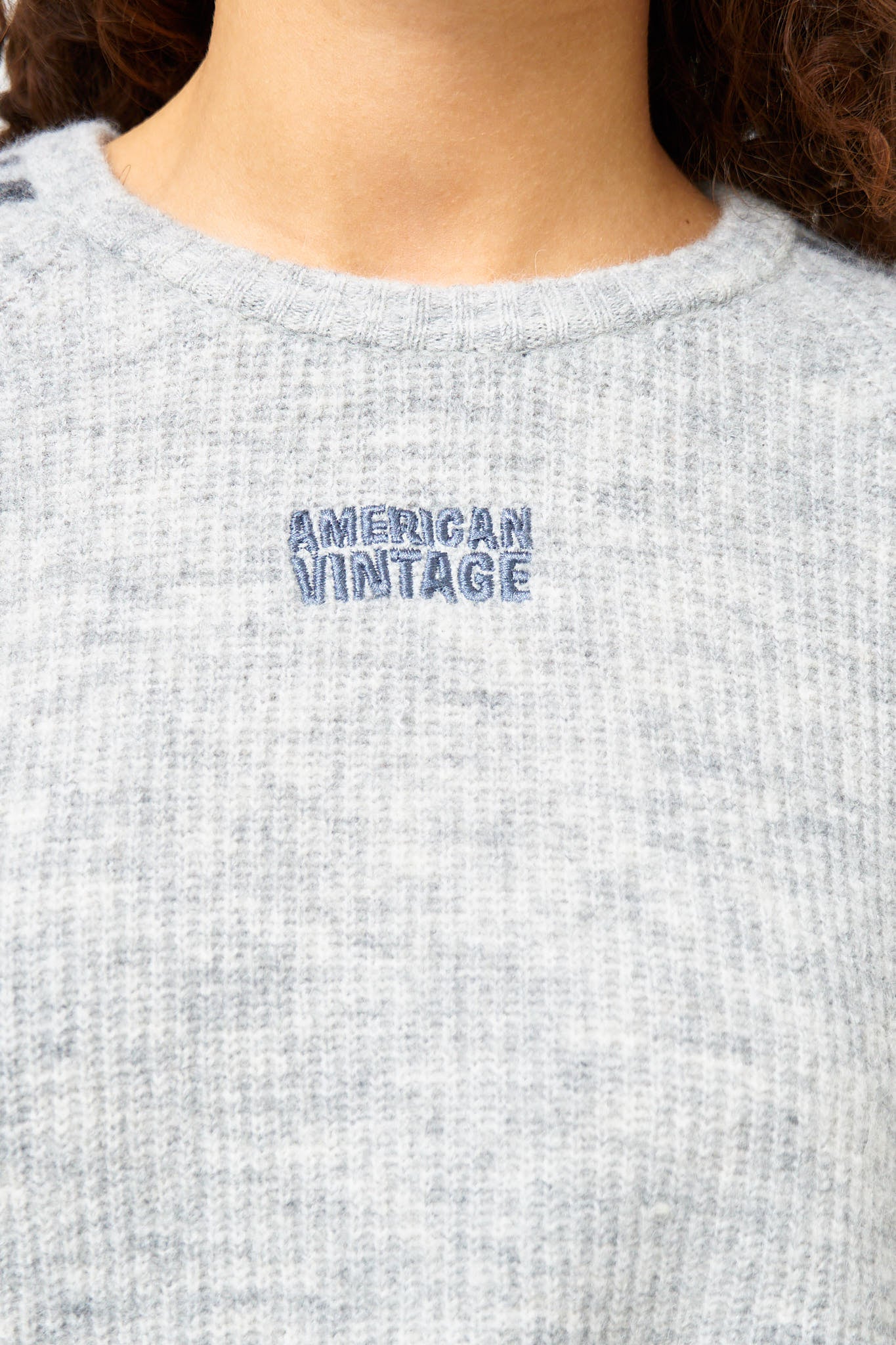 Vitow S/S Sweater Light Gray Melange