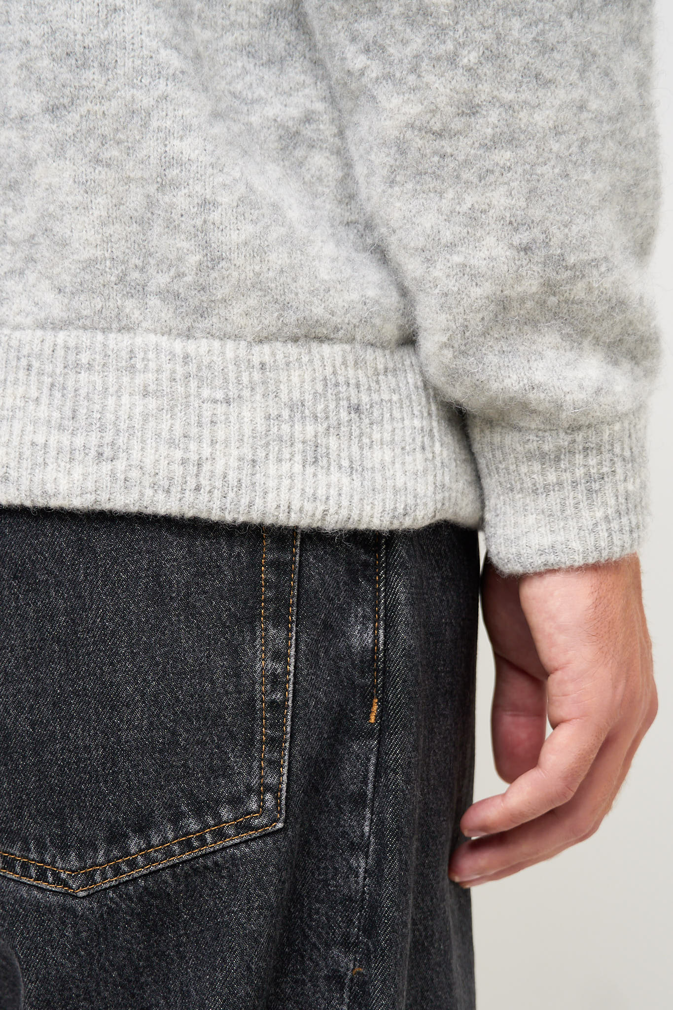 Vitow Sweater Light Gray Melange