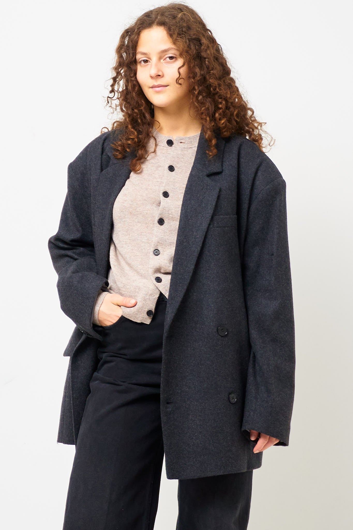 Vyenna Blazer Charcoal Melange