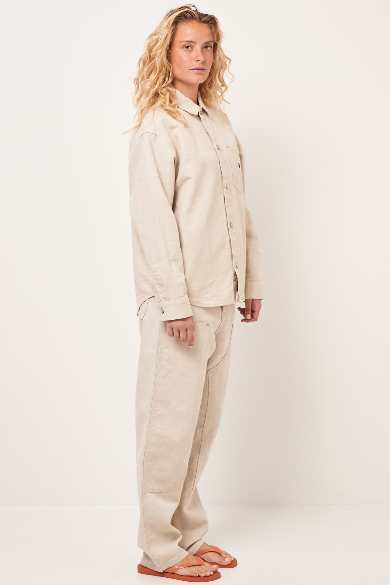 Carhartt WIP W Ethel Shirt Jacket Natural Rinsed