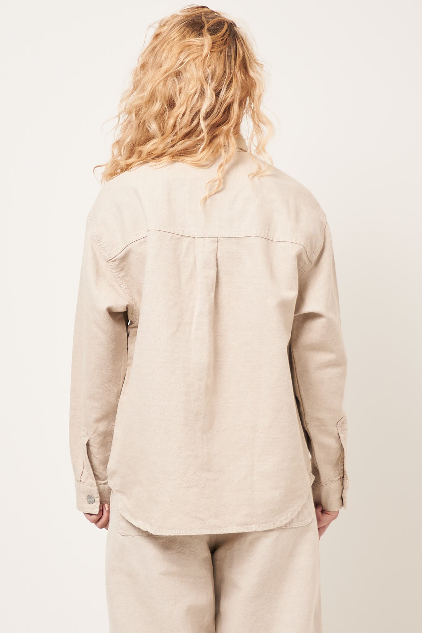 W' Ethel Shirt Jacket Natural Rinsed