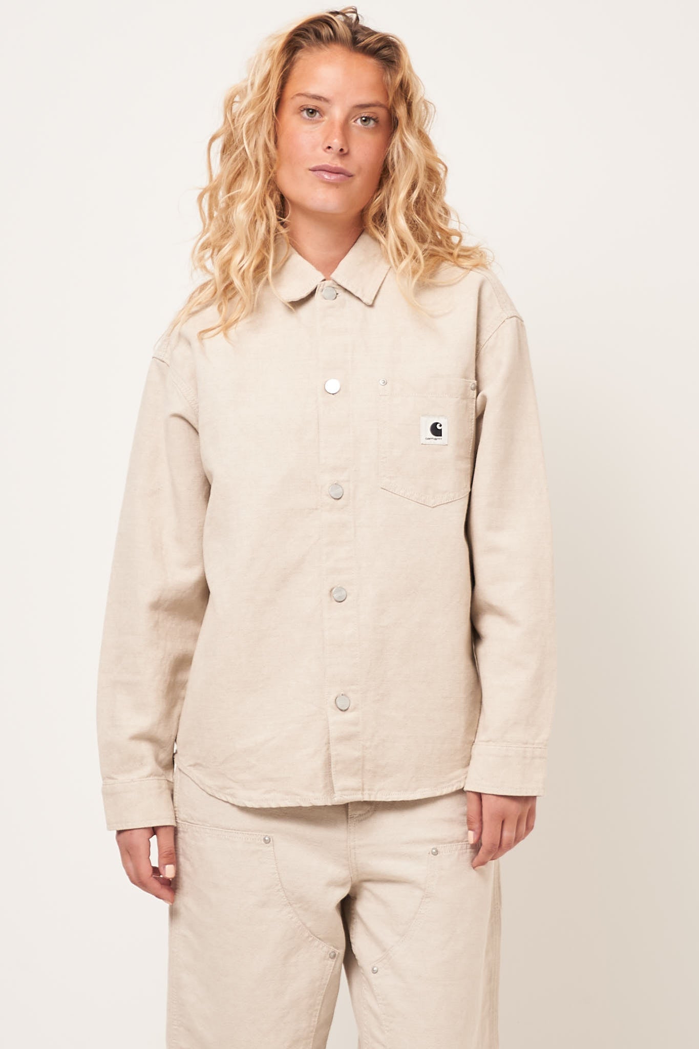 W' Ethel Shirt Jacket Natural Rinsed