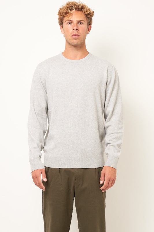 Warner Cashmere Sweater Clear Grey