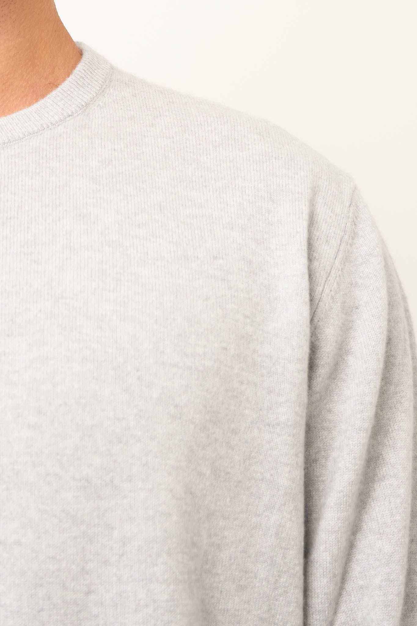 Warner Cashmere Sweater Clear Grey