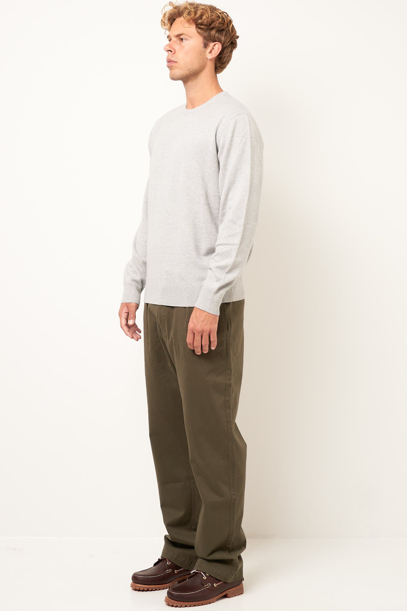 Warner Cashmere Sweater Clear Grey