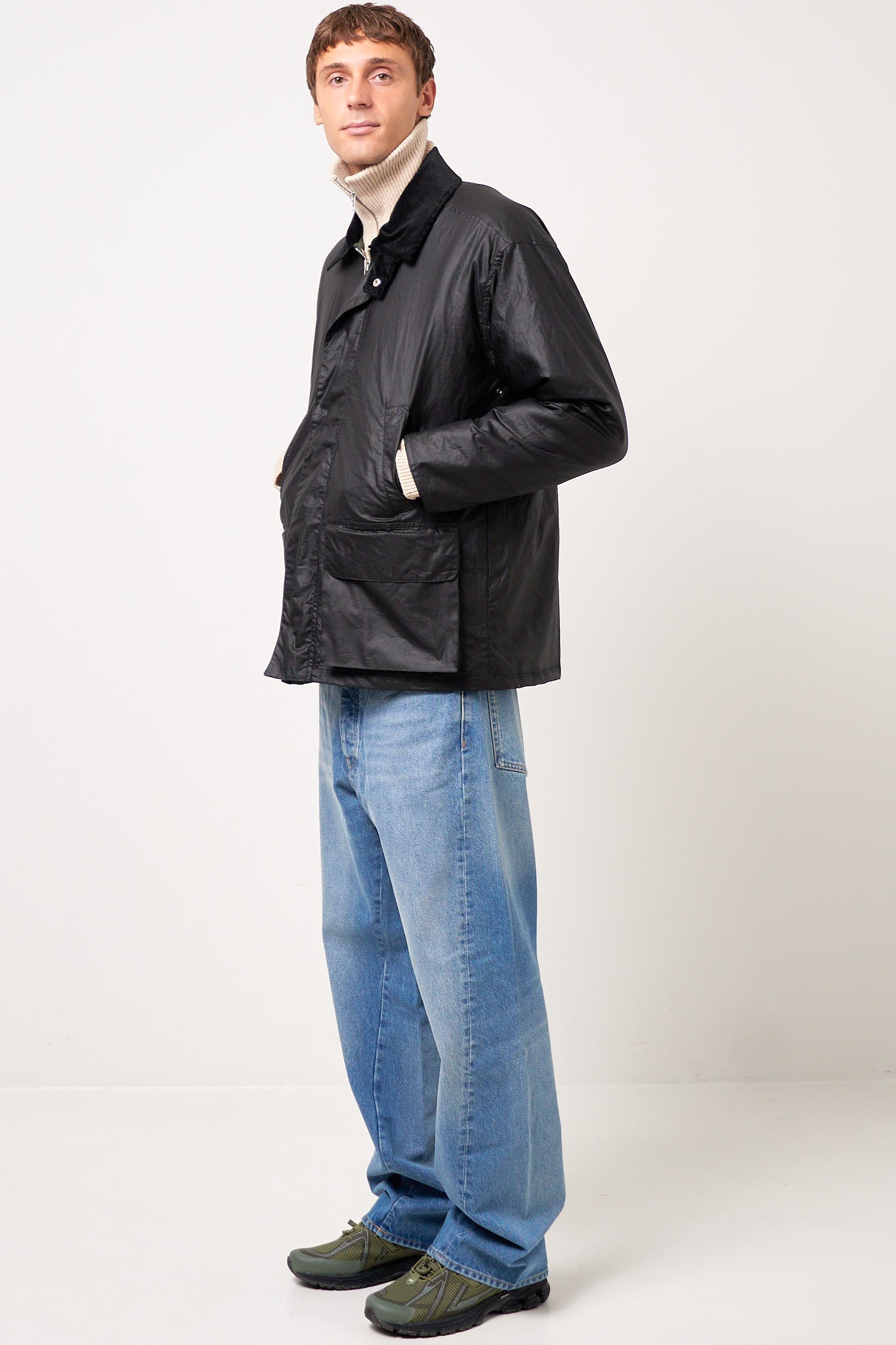 Sunflower - Waxed Ripstop Leisure Jacket Black – STRØM