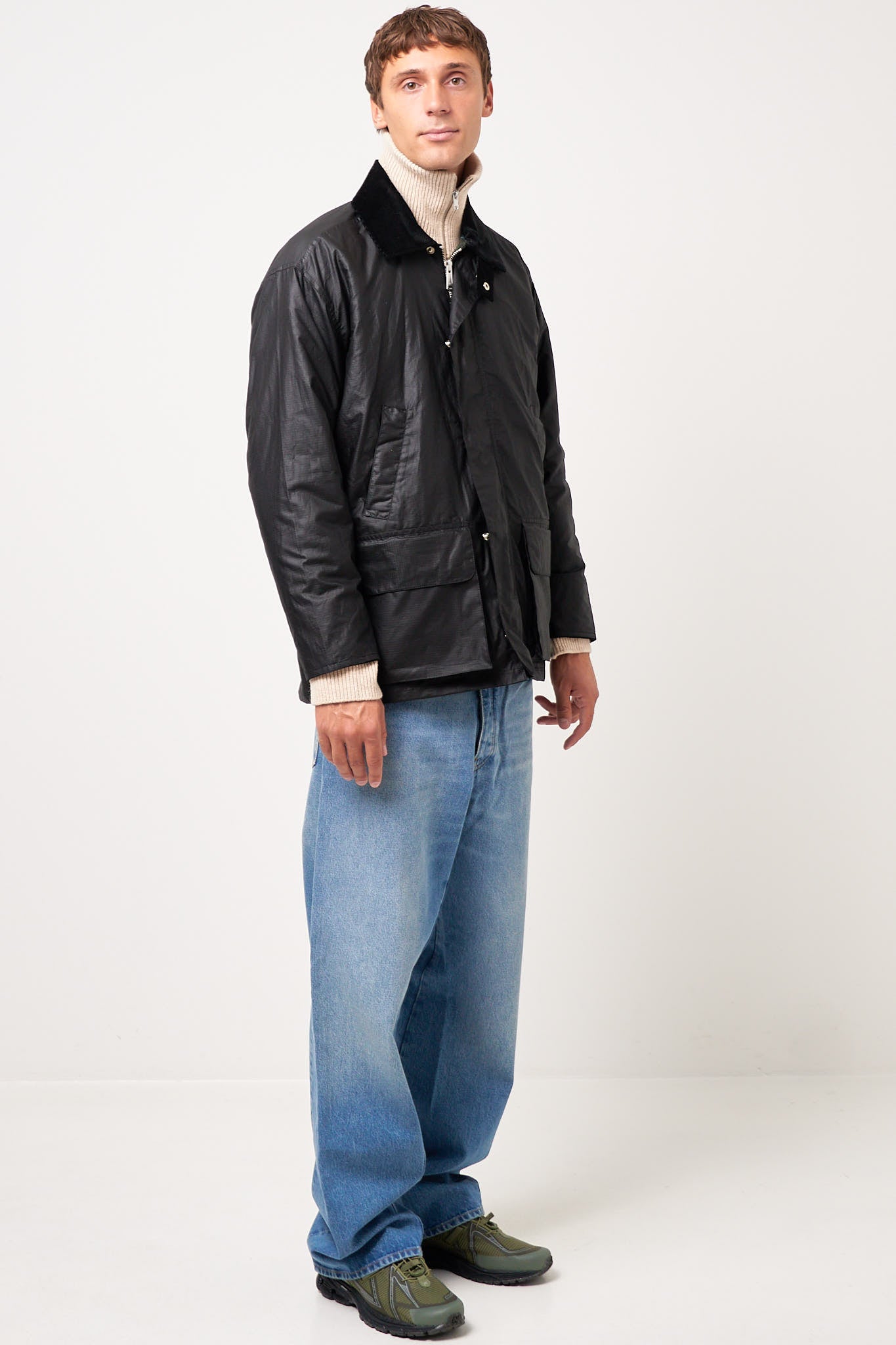 Sunflower - Waxed Ripstop Leisure Jacket Black – STRØM