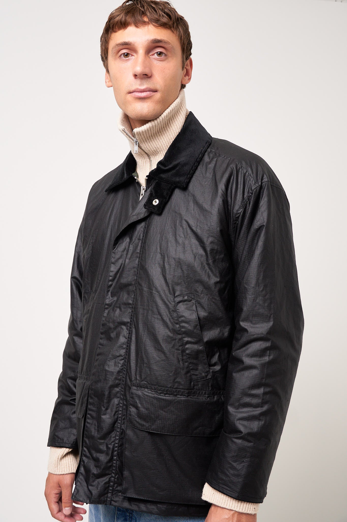 Sunflower - Waxed Ripstop Leisure Jacket Black – STRØM