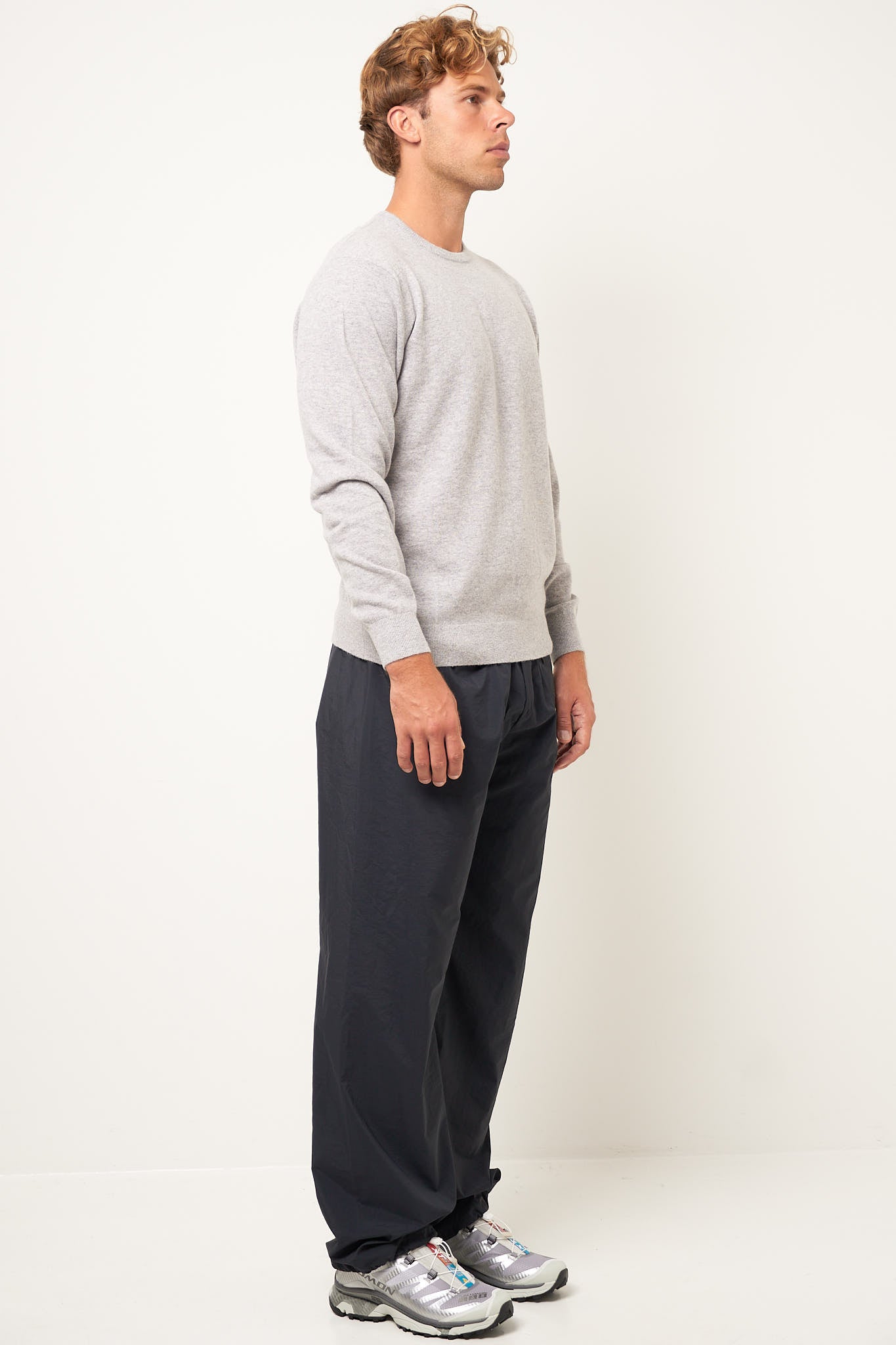 Waylon Lambswool Sweater Light Grey