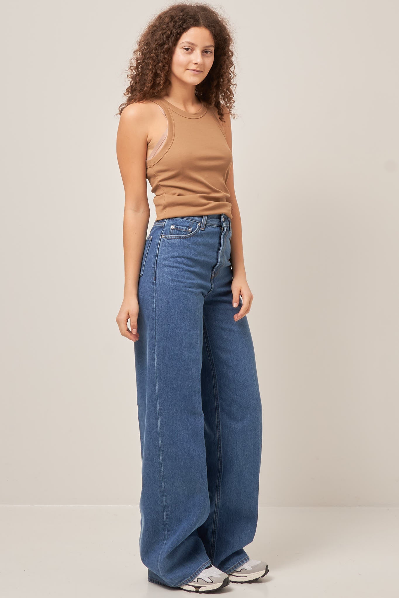 Wide Leg Denim Vibrant Blue