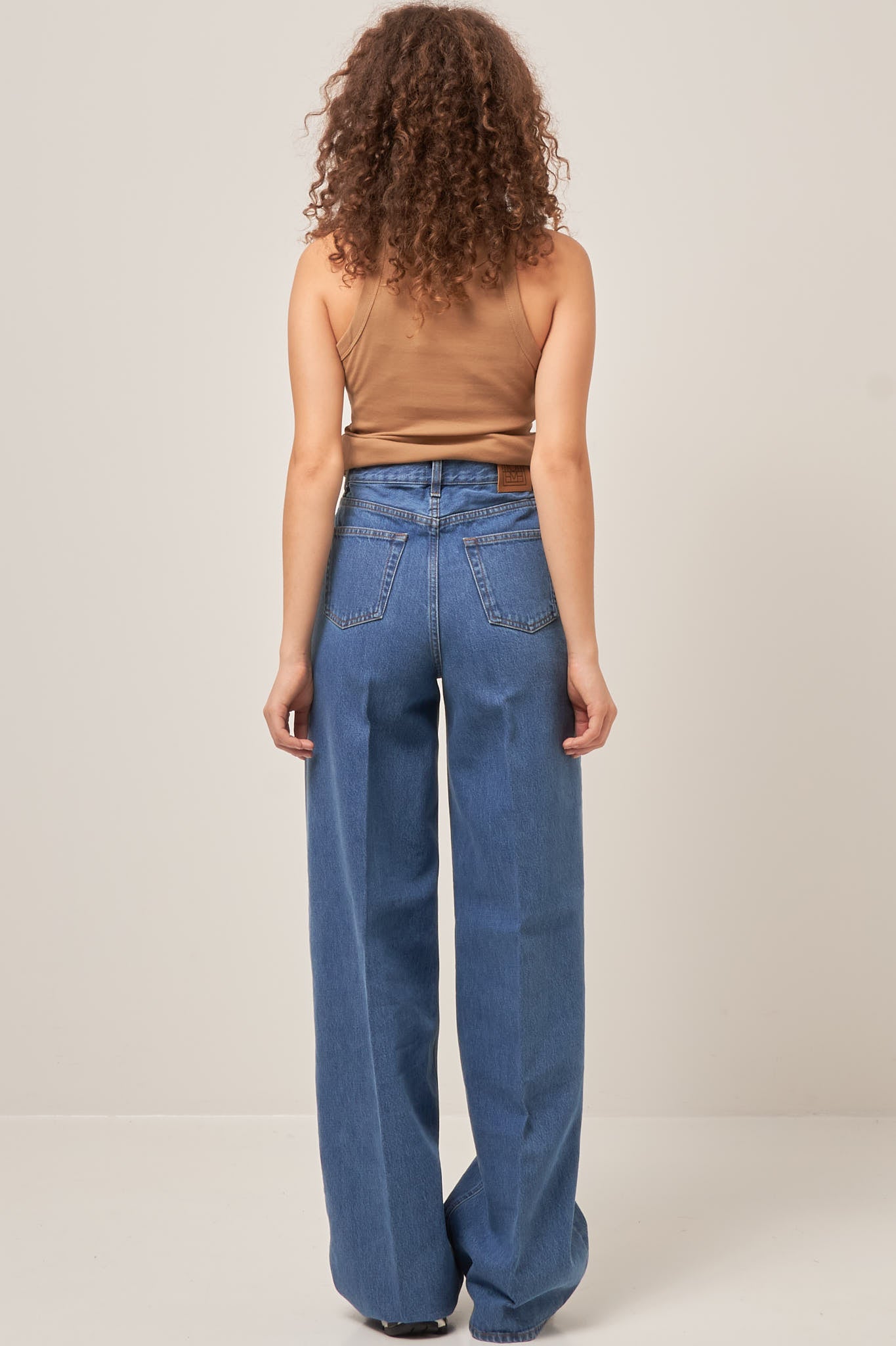 Wide Leg Denim Vibrant Blue