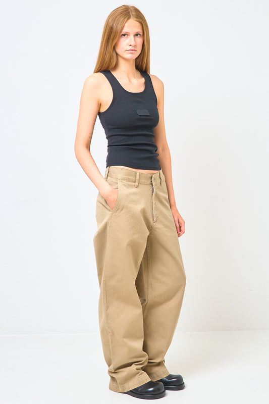 Wide Twist Chino Khaki