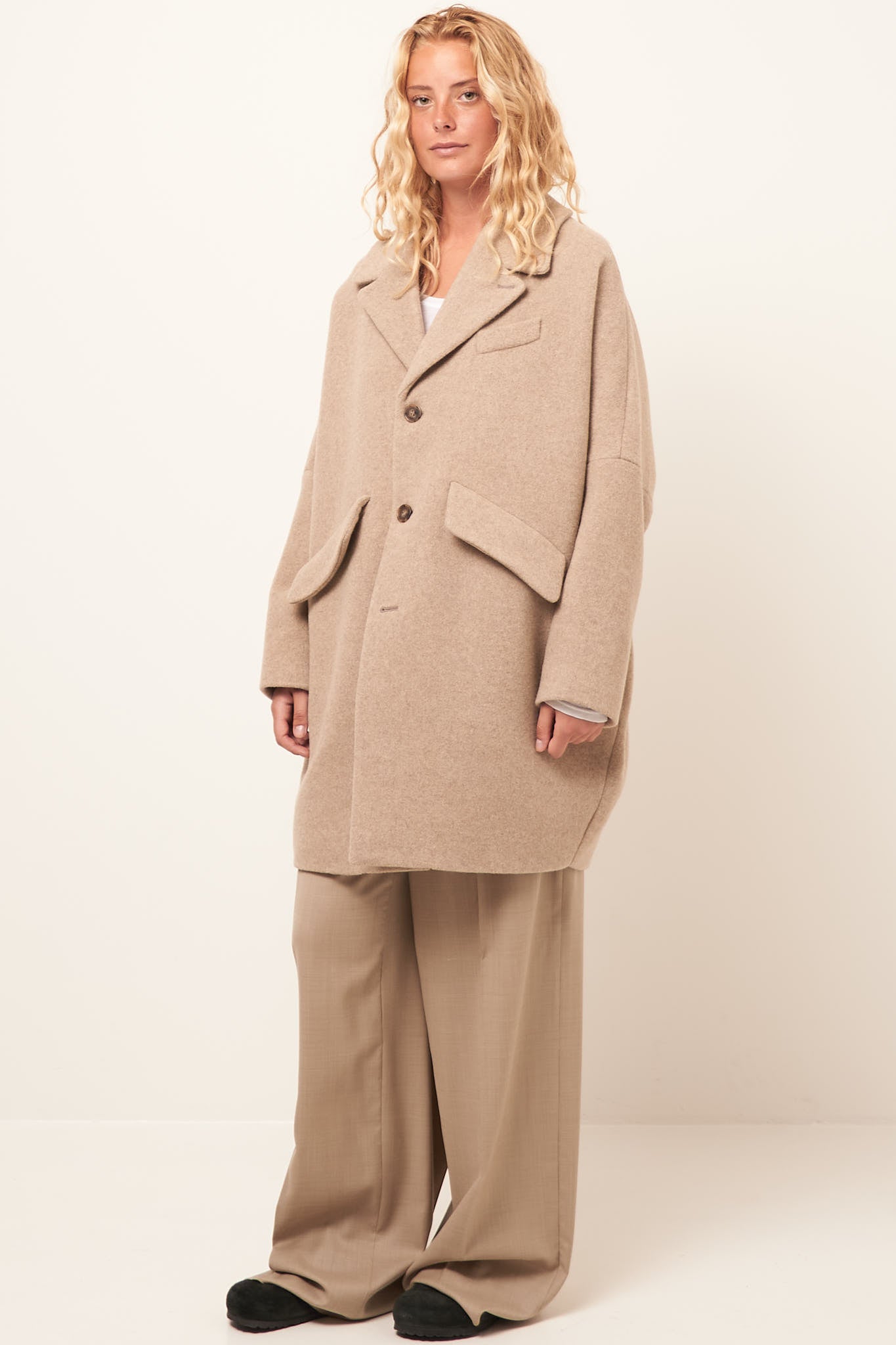 Wool Coat Beige