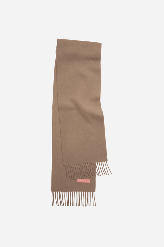 Wool Scarf Narrow Warm Beige