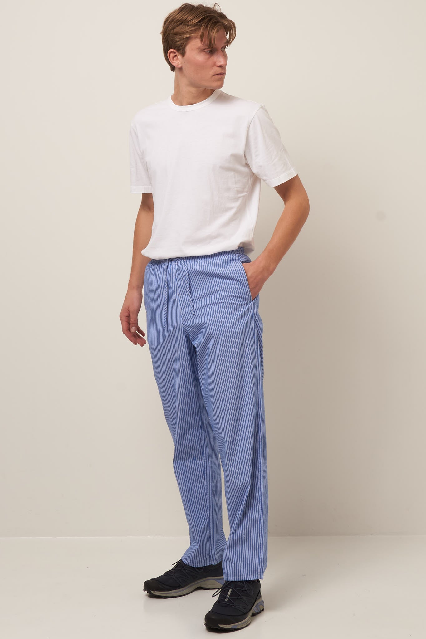 Zatybay Pants Aqua Stripes