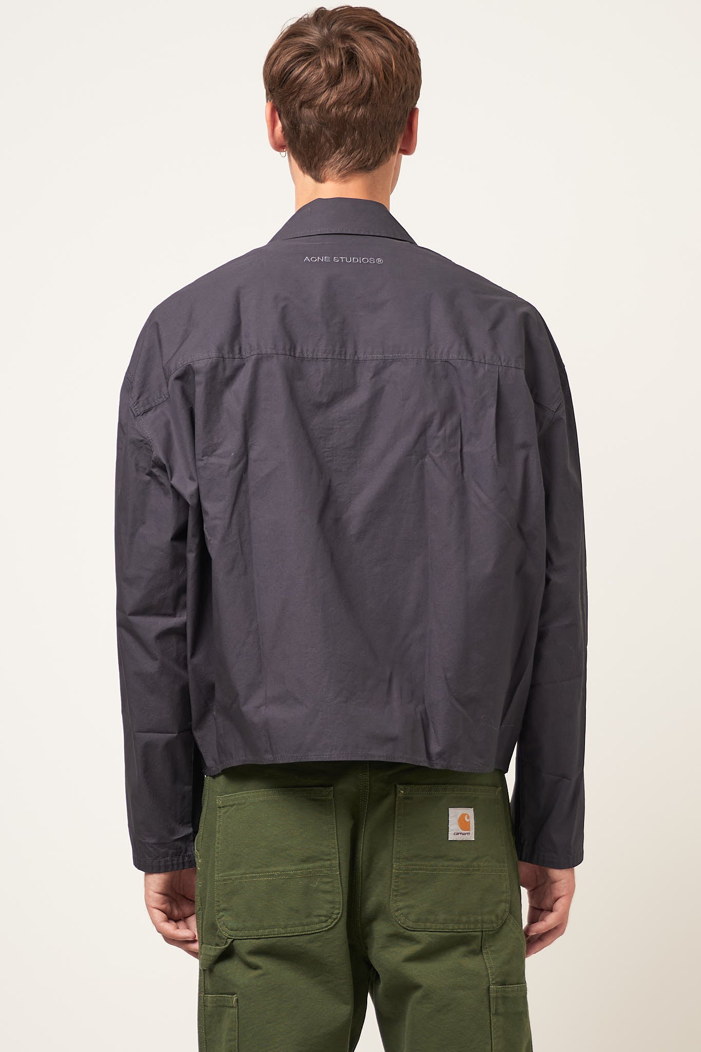 Zip Overshirt Charcoal Black