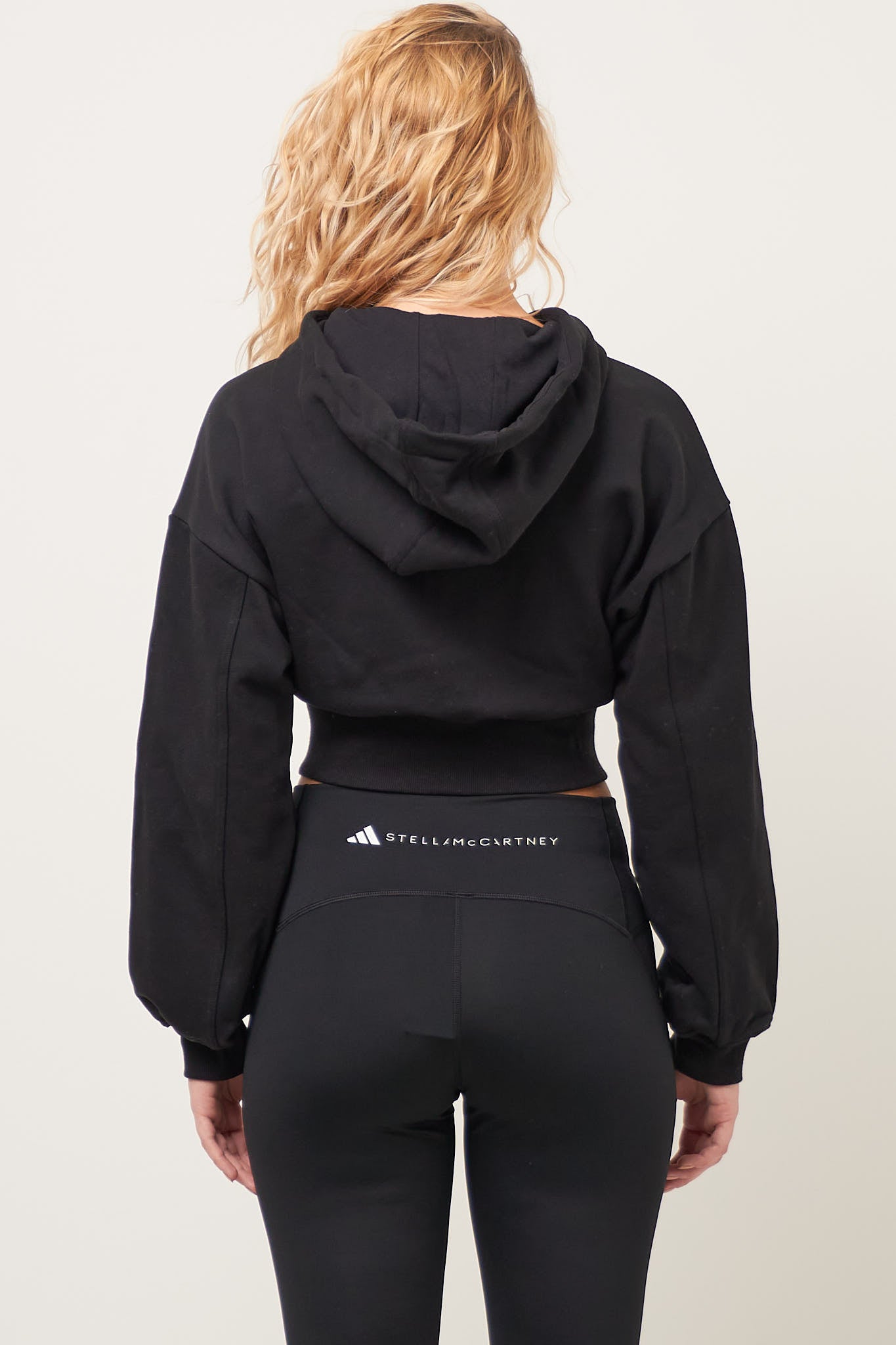 aSMC Cropped Hoodie Black