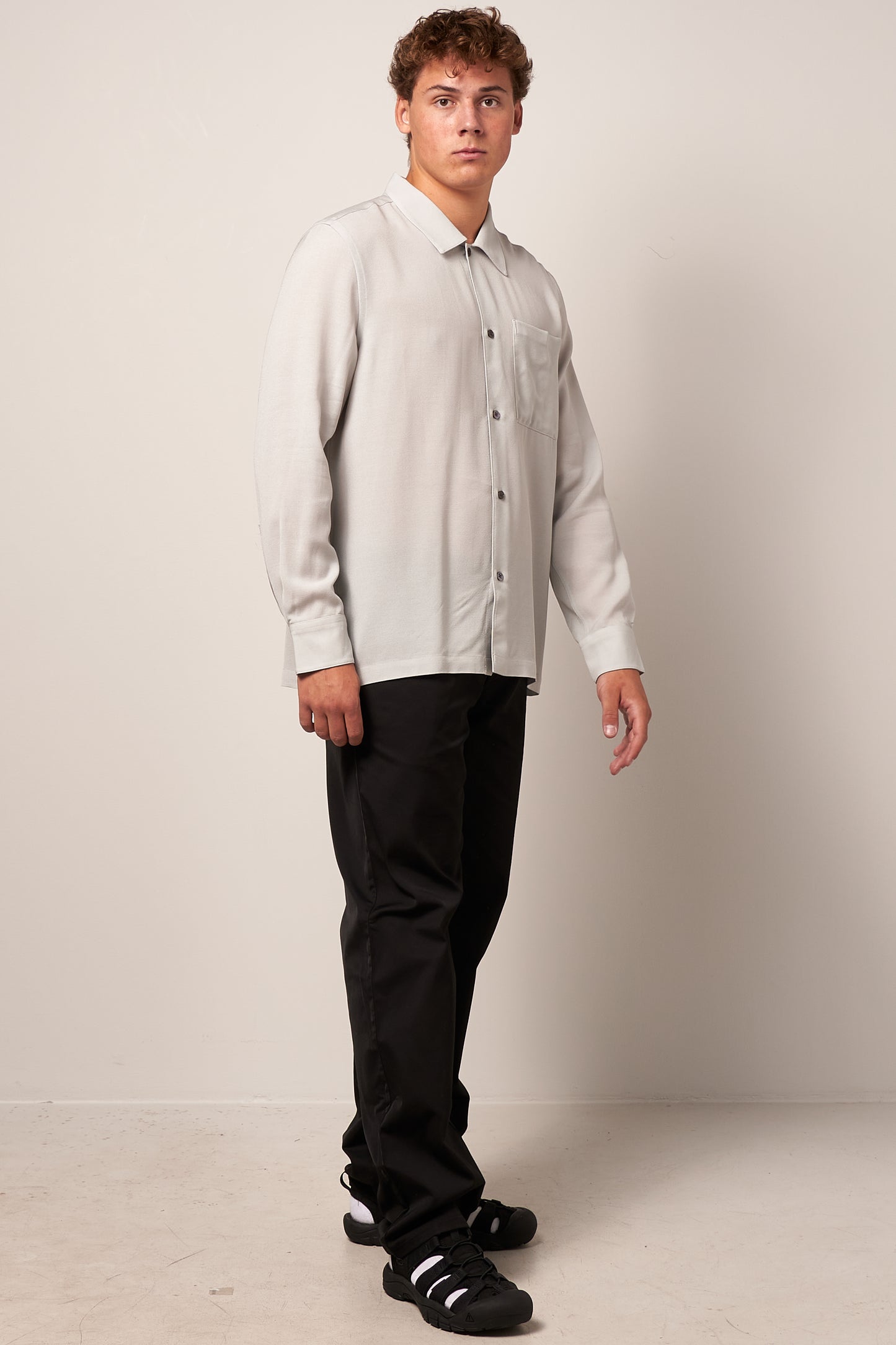 Farm Shirt Ice Crepe Grey