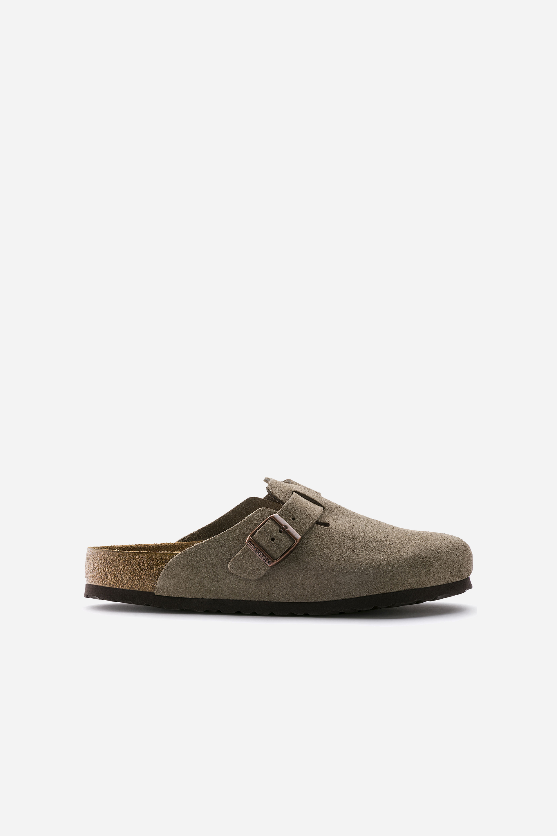 Birkenstock - Boston SFB Suede Taupe – STRØM