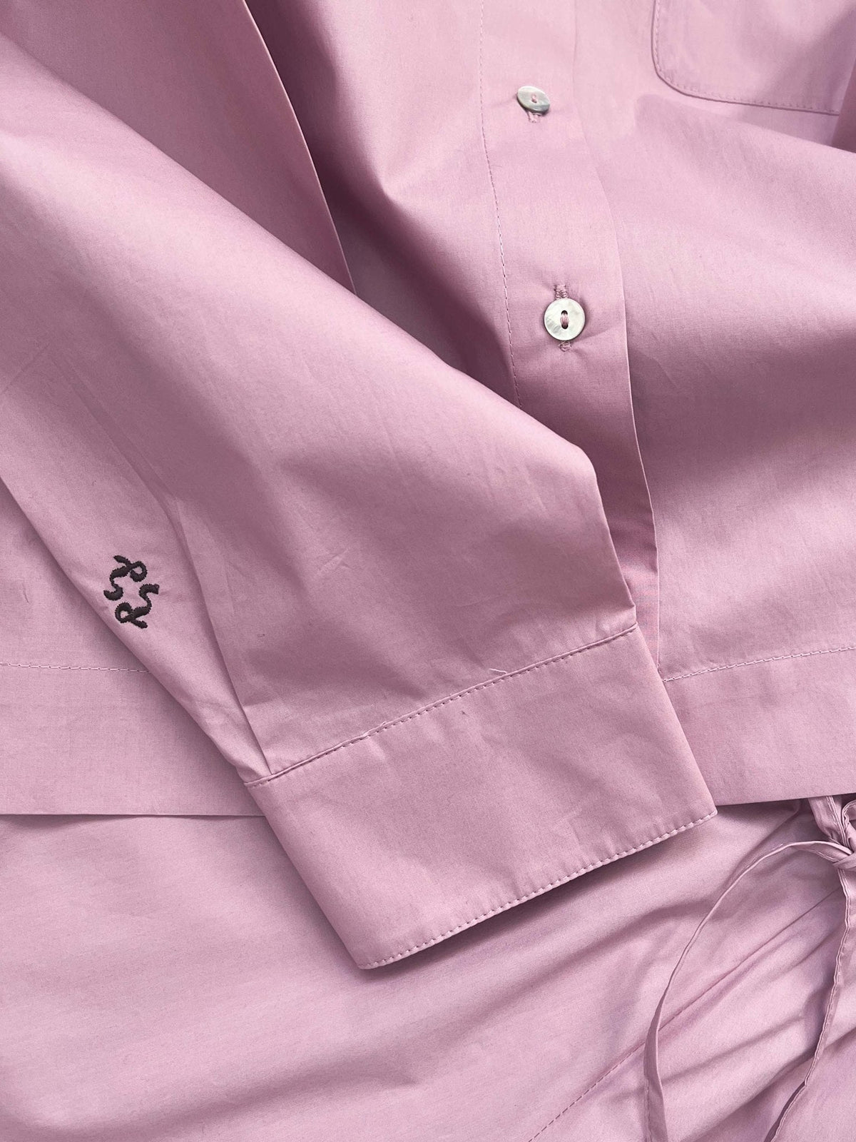 Rosa Shirt Light Peony — bagside