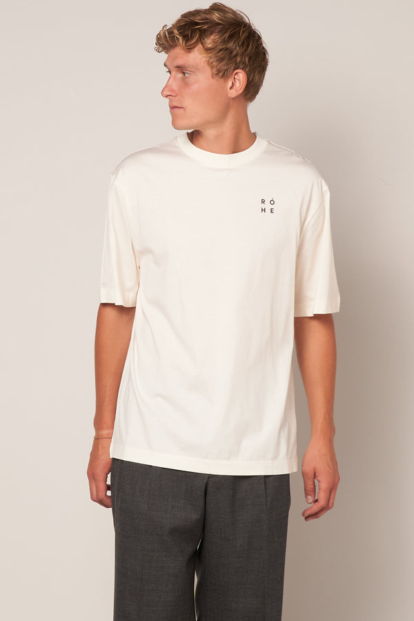 Mercerized T-Shirt Off White