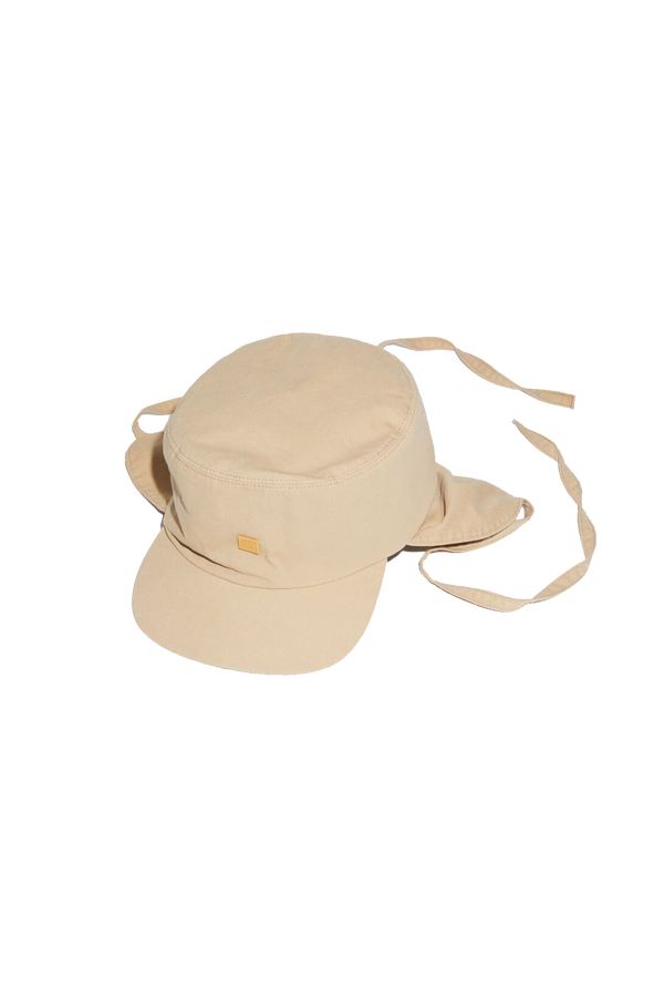Ear Flap Cap Camel Brown