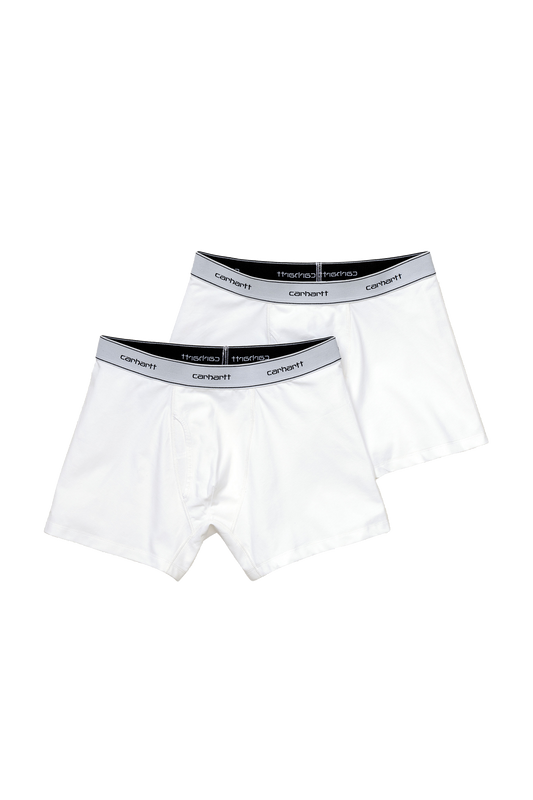 2-Pack Cotton Trunks White