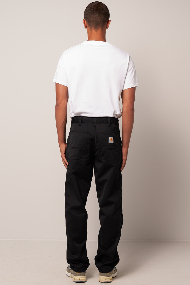Carhartt WIP Black Simple Pants