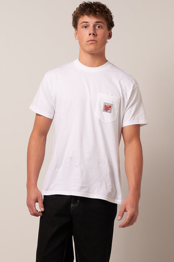 Stretch Pocket T-Shirt White