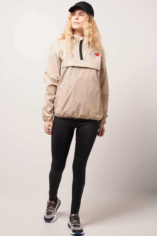 K-Way Hoodie Half Zip Beige