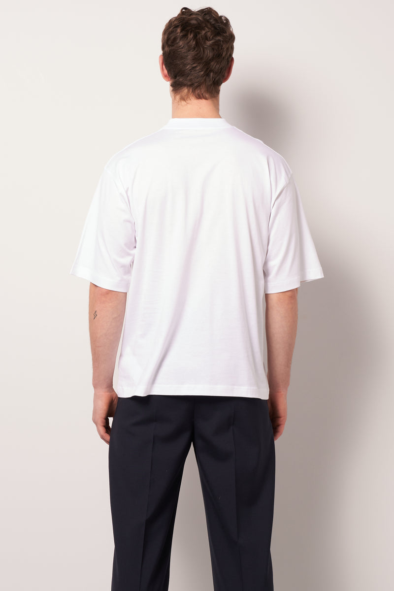 Cotton Jersey Logo T-shirt White