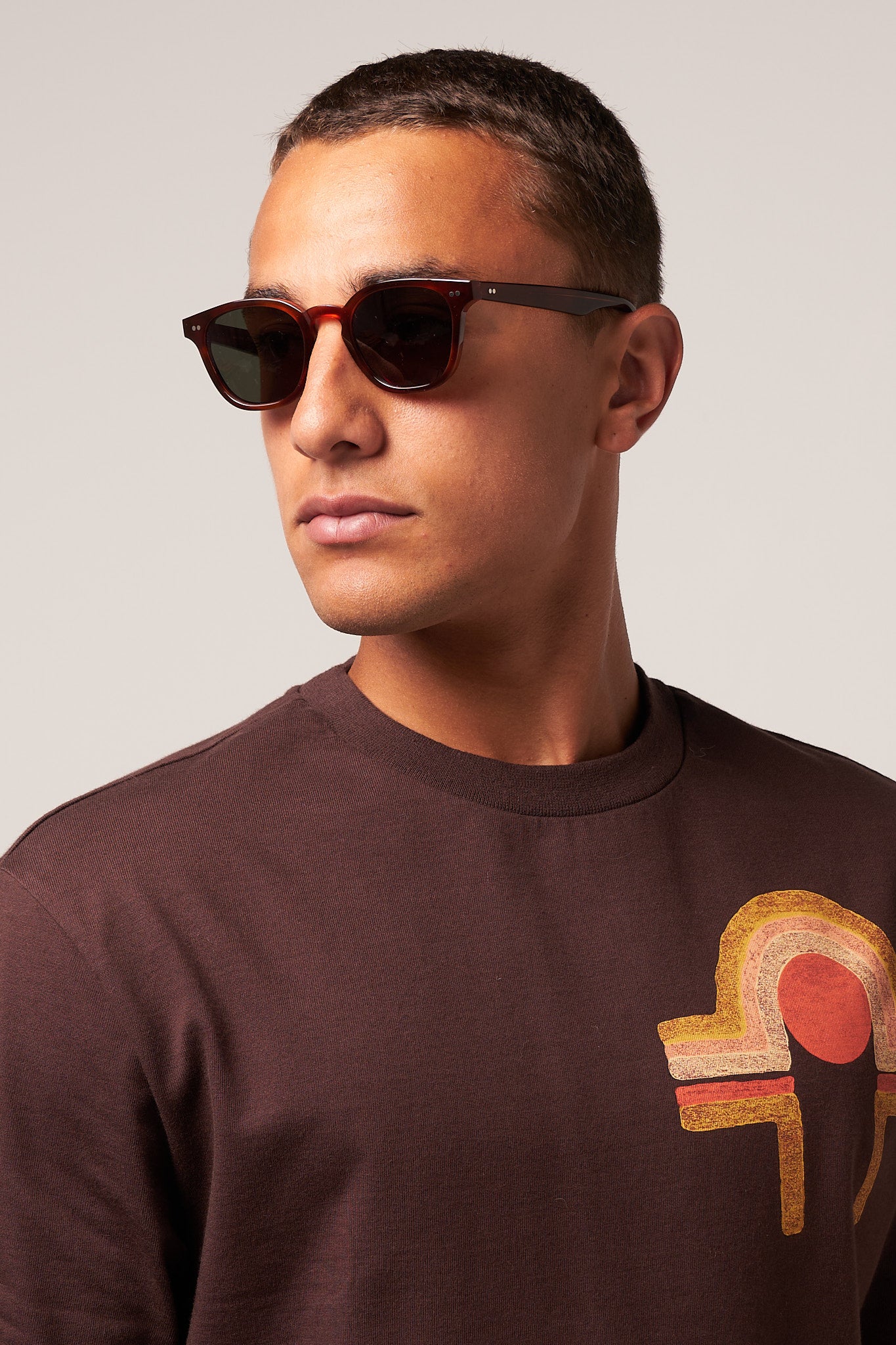 River Amber/Green Solid Lens